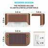 LED Solar Lights Outdoor Solar Deck Lights Waterproof Led Stair Light Pathway Lights Solar Powered For Stairs Step Yard Garden 5