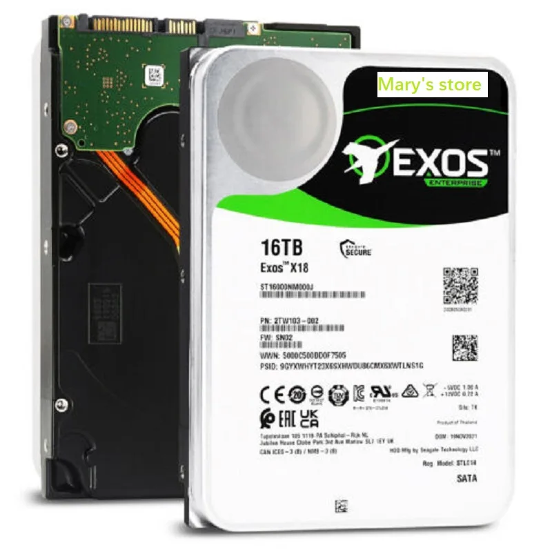   ϵ ̺, Exos X18, 16TB SATA, 6Gbs, ST16000NM000J, ǰ