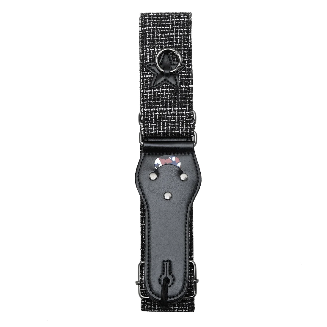 Adjustable Color Print Polyester Guitar Strap with Plectrum Holder