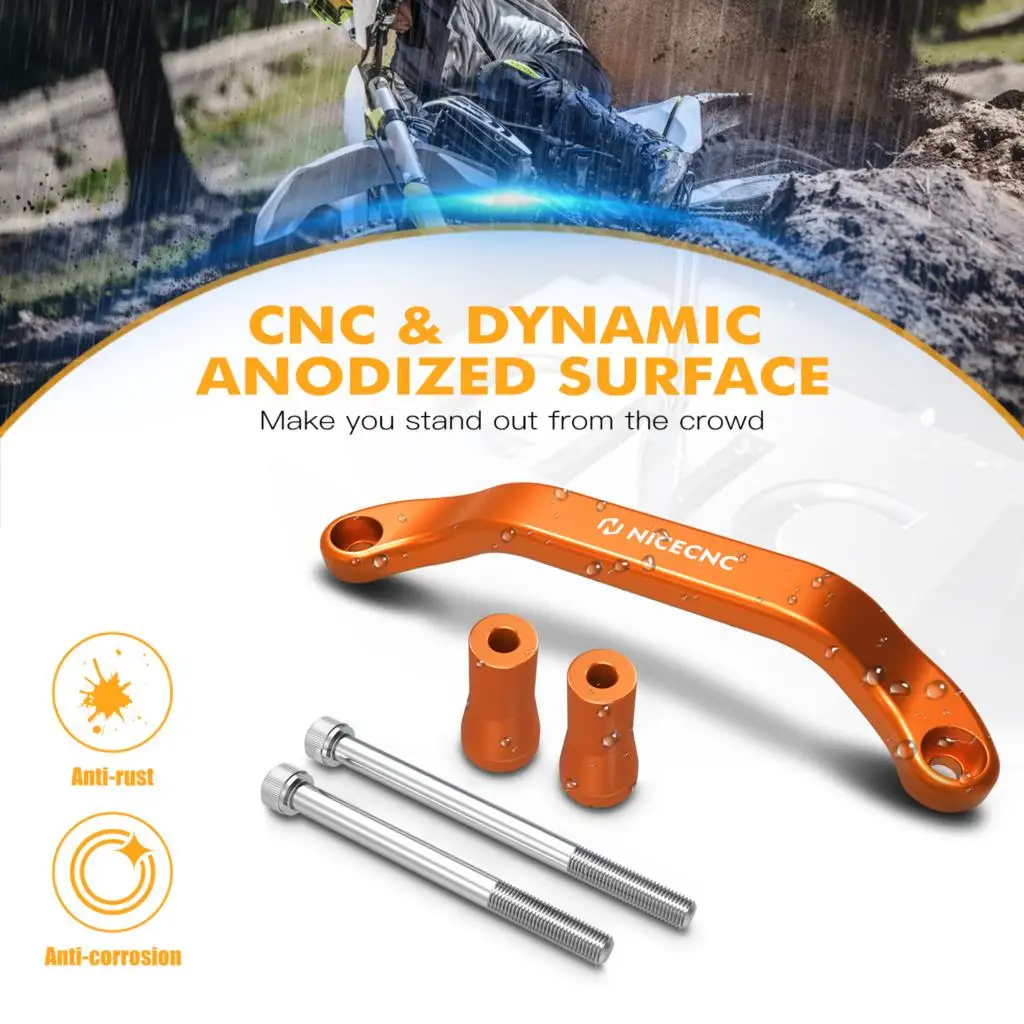 NICECNC Für Husqvarna TE 300 TE 250 FE 450 FE450 FE 501 2024 2025 Geschmiedeter Aluminium-Hinterhaltegriff TC TX 300 FC FX 350 450 – Detail 3