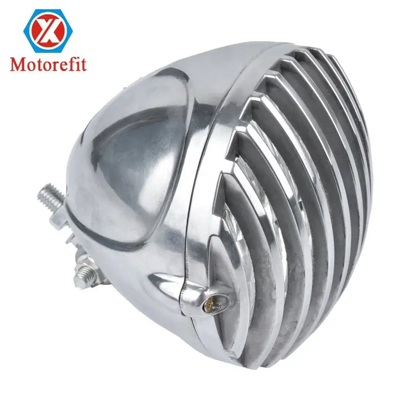 6.5 inch Amber Bullet Halogen Motorcycle Headlight With Grille for