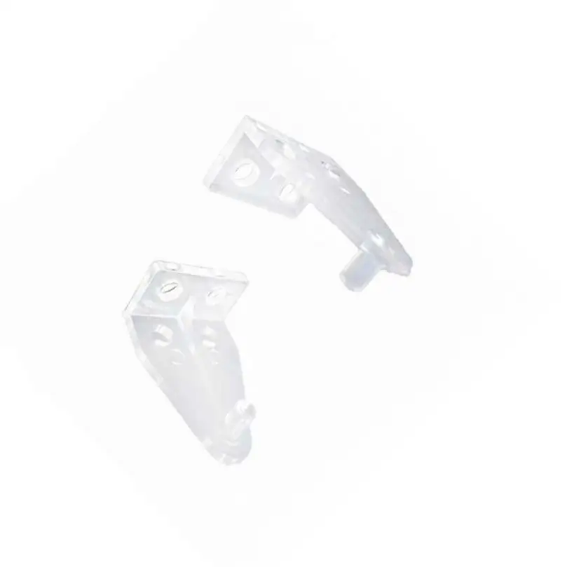Window Rail Retainer 2 Pcs Hold Down Brackets Clear Plastic Blinds Hooks Blind Holder Replacements for Horizontal Blind