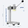 XEOLEO Manual Can Sealing Machine Tea Can Capping Machine 250ml/330ml/400ml/500ml 51mm PET Bottle for Bubble Tea Cans Making 4