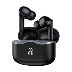 Premium HiFi Bluetooth In - Ear Headphones - Wireless Earbuds with Advanced Noise Cancellation & Power Display (Black)