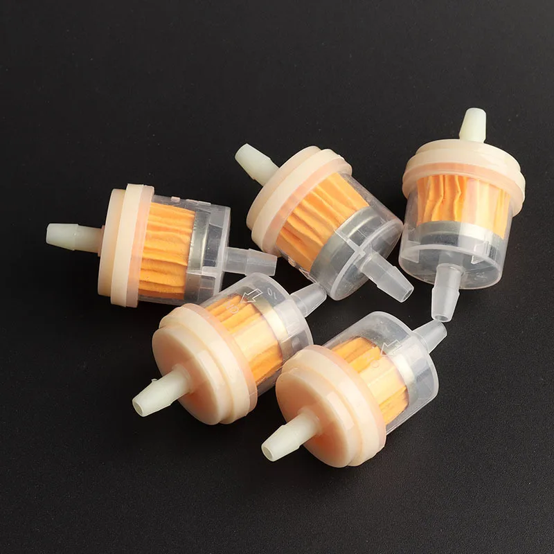 Motorcycle Fuel Filter 10PCS Universal Motorcycle Fuel Filter Engine Inline Carb Gasoline Fuel Gas Filter Motorbike Motor Oil Filters