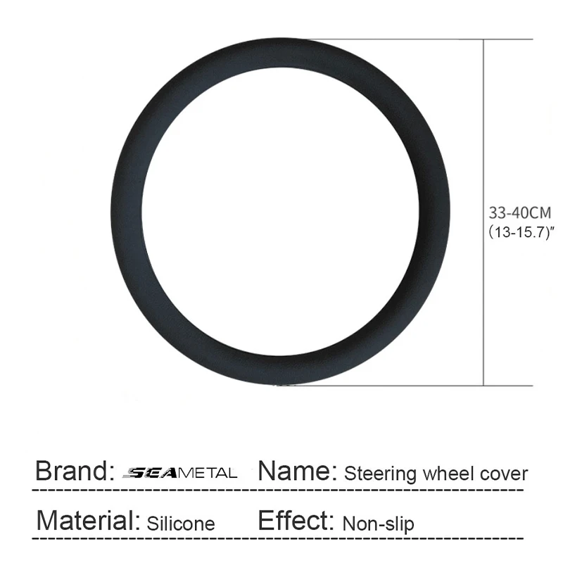 Silicone Car Steering Wheel Cover Anti Slip Protector