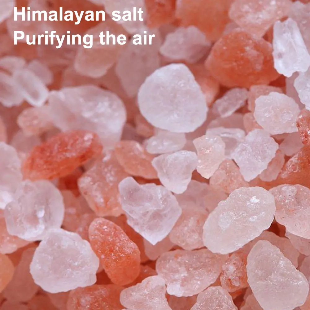 250ml 히말라야 소금 램프 향 디퓨저 (7가지 색상 조명 & 타이머 기능 포함) 아로마 디퓨저, 침실, 가정, 사무실용 화덕 불꽃 효과