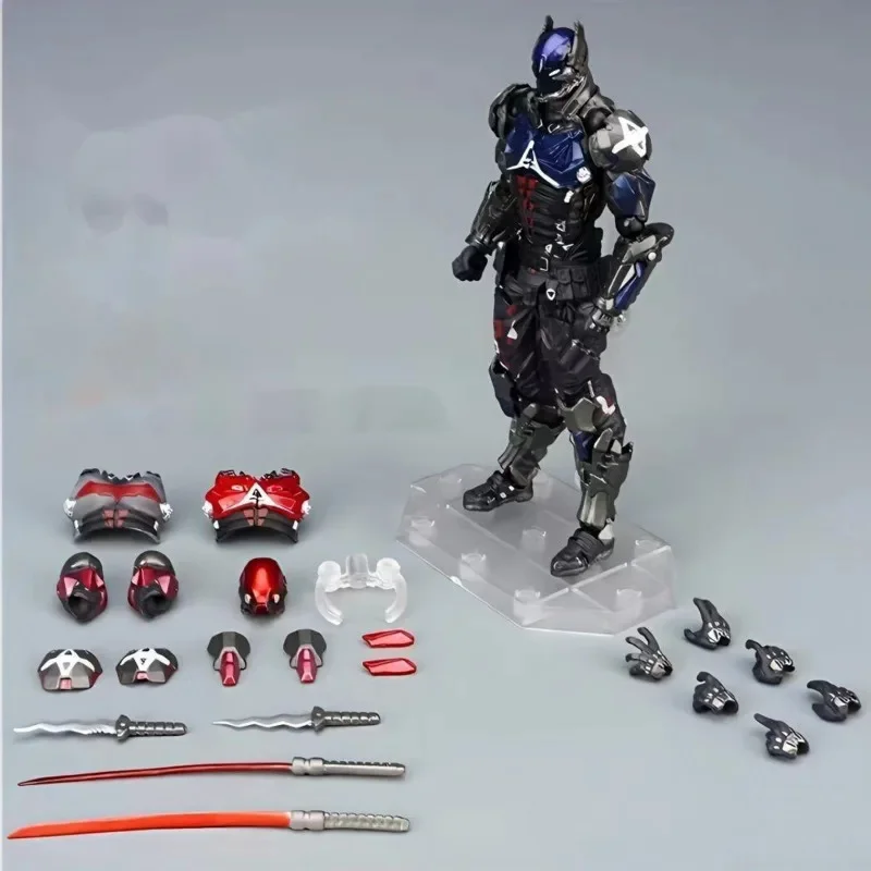 

Модель игрового персонажа, Аркхэм, рыцарь, синий и красный капюшон, сменная экшн-фигурка, Коллекционная модель, подарок для мальчиков