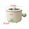 Electric Cooking Pot Nonstick Dry Protection Household Portable 1.8L Electric Rice Cooker for Pasta Eggs Oatmeal Cooking 6