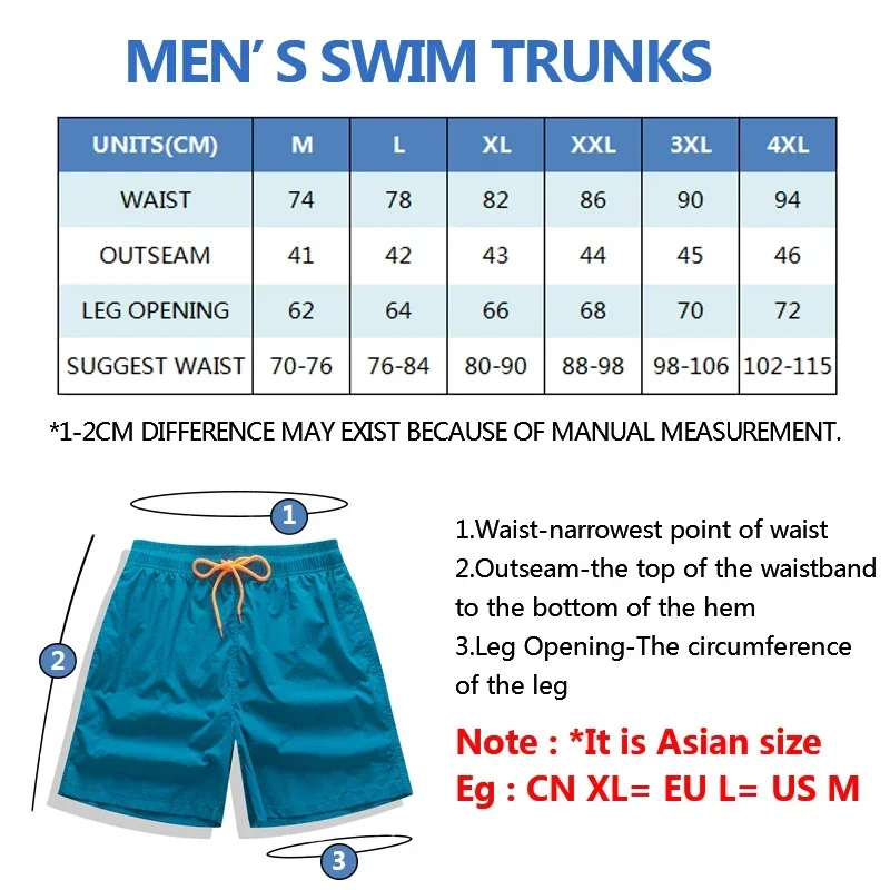 New Quick Dry Mens Swimsuits Summer Man Board Shorts Surf Swimwear Beach Athletic Running Sports Surffing Shorts