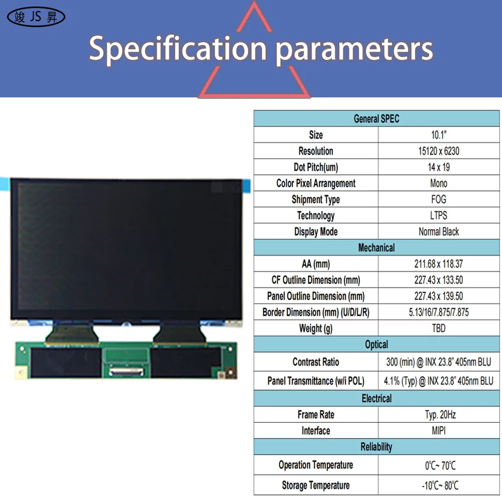 Elegoo Saturn4 16KUltra LCD 스테레오리소그래피 3D 프린터 액세서리용 10.1인치 16K 흑백 화면 CCFF