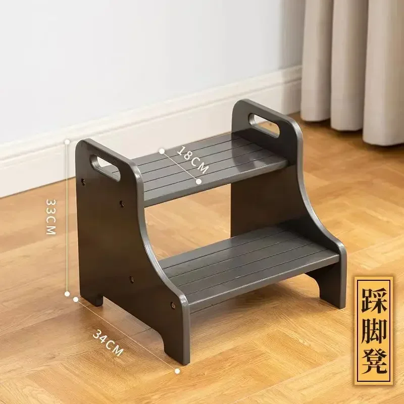 on Footstool Hu Gray