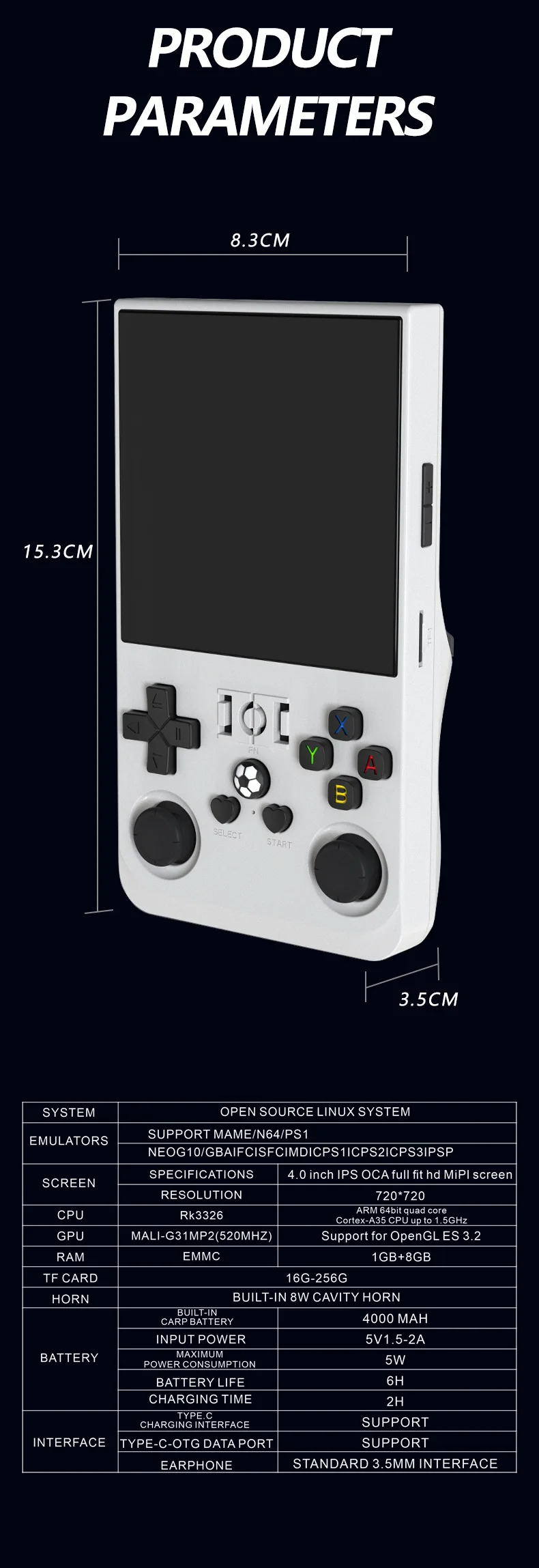 R36max Retro Handheld Games Console With Ips Screen 128gb Storage_voghion.com