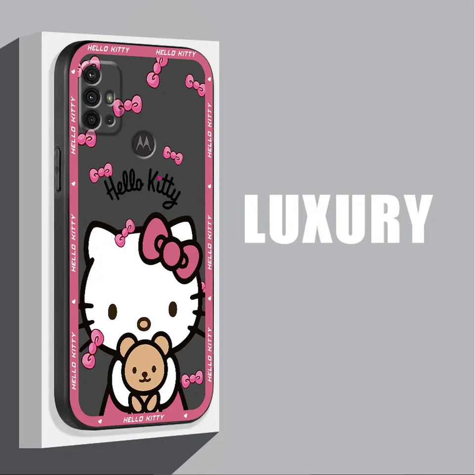 Sanrio H-Hello Kitty Bag Phone Case for Motorola Moto G50 G22 G60 