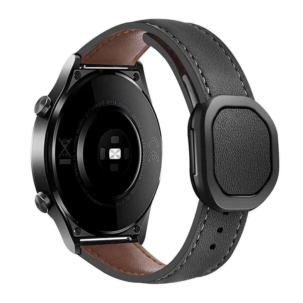 ساعة سامسونج جالاكسي من الجلد ، سوار مغناطيسي ، سا...