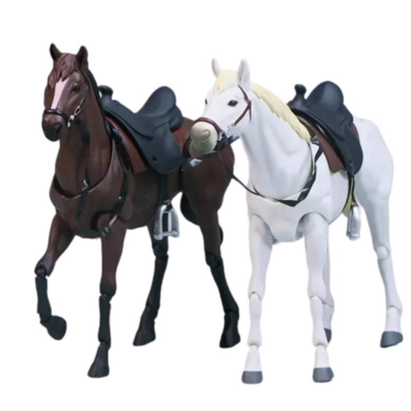 

16cm Collected Decorated #490 Figma Anime Action Figure Figma Horse Ver.2 White/brown Model Dolls Toys Children Birthday Gifts