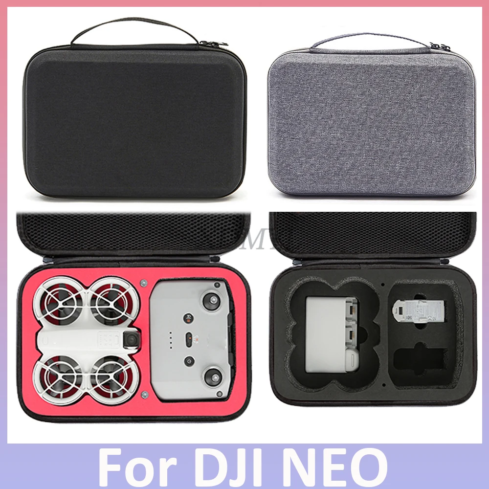 Portable Carrying Case For DJI Neo Body Bag Storage Bag For DJI RC-N3 Controller Handbag Travel Box Drone Accessories Black/Grey