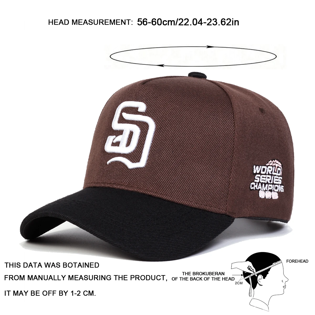 Unisex SD Letter Embroidery Baseball Caps Spring and Autumn Outdoor Adjustable Casual Hats Hip Hop Hat Sunscreen Hat