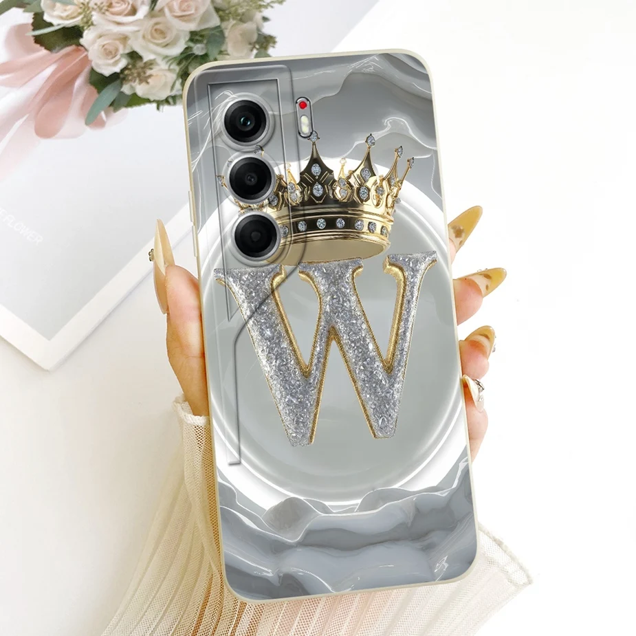 Cute Letters Soft TPU Phone Case - Stylish Protective Cover
