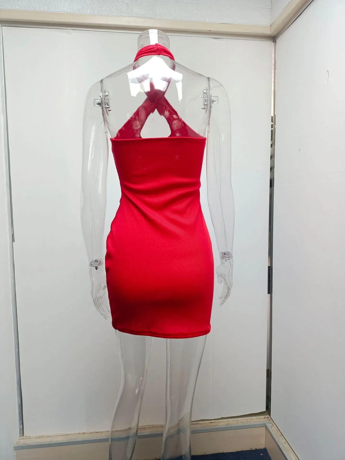 Backless Mini Dress