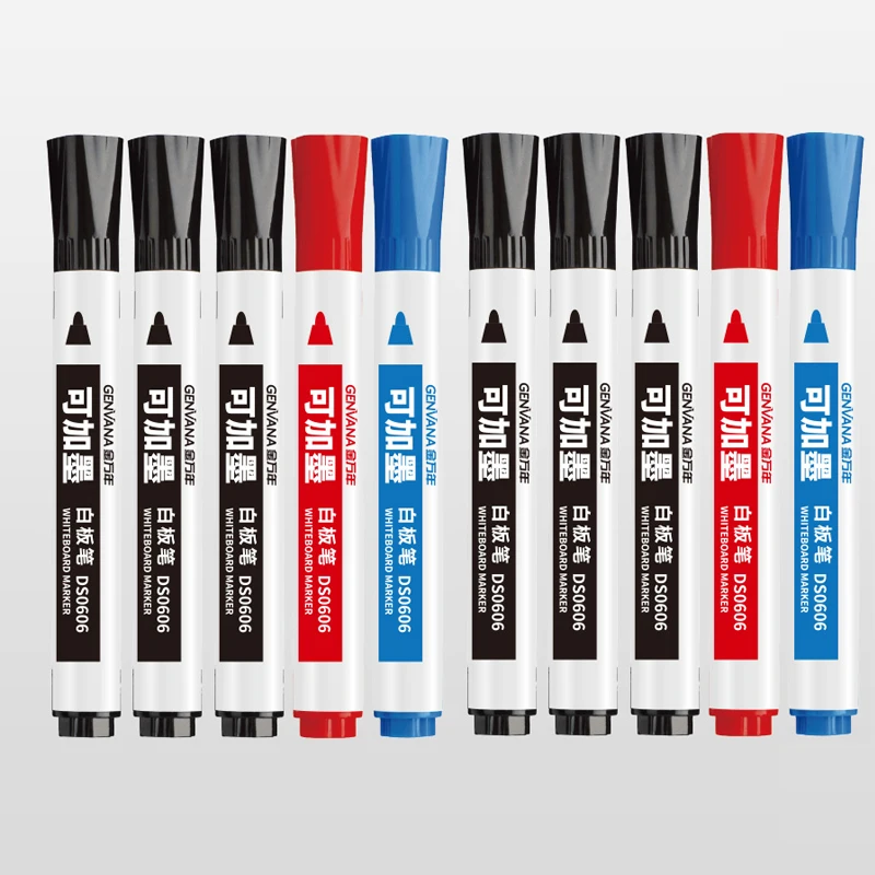 건식 지우기 마커, 리필, 화이트 보드 마커, 3 가지 색상, 저냄새 마커, 교사 사무실 및 학교 용품