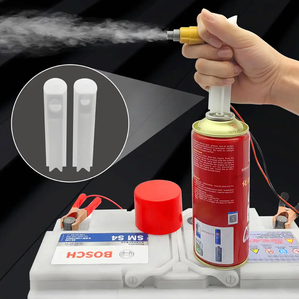 Flush Cleaner Adapter Auto Injector Cleaning Tool Kit Universele Brandstof Sproeikop Olie Injector Cleaner Tester Set 4 stks