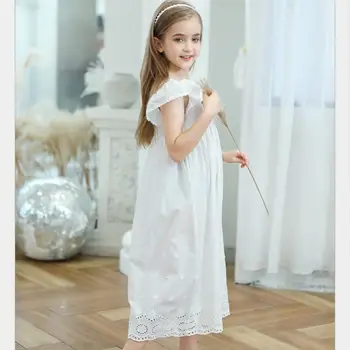 Girls Cotton Embroidered Nightgown 1