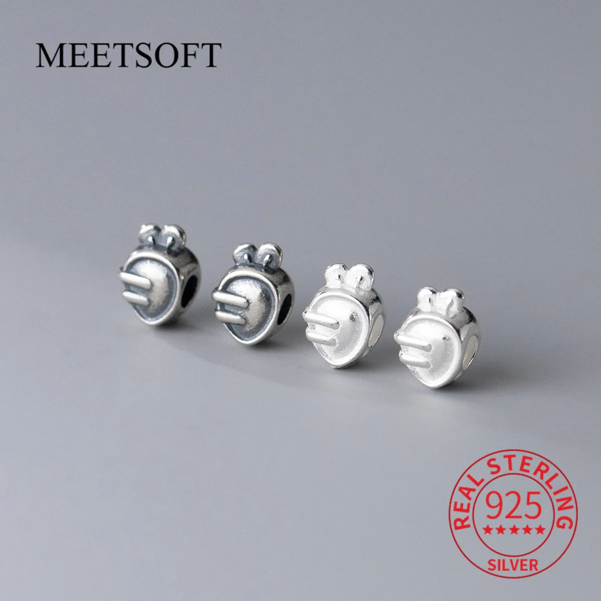

Бусины MEETSOFT из серебра 925 пробы в виде моркови