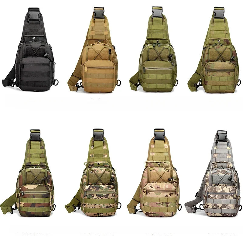 Men&rsquo;s Oxford Crossbody Bag Military Rising Chest Bag Single Shoulder Korean Version Small Backpack Casual Waist