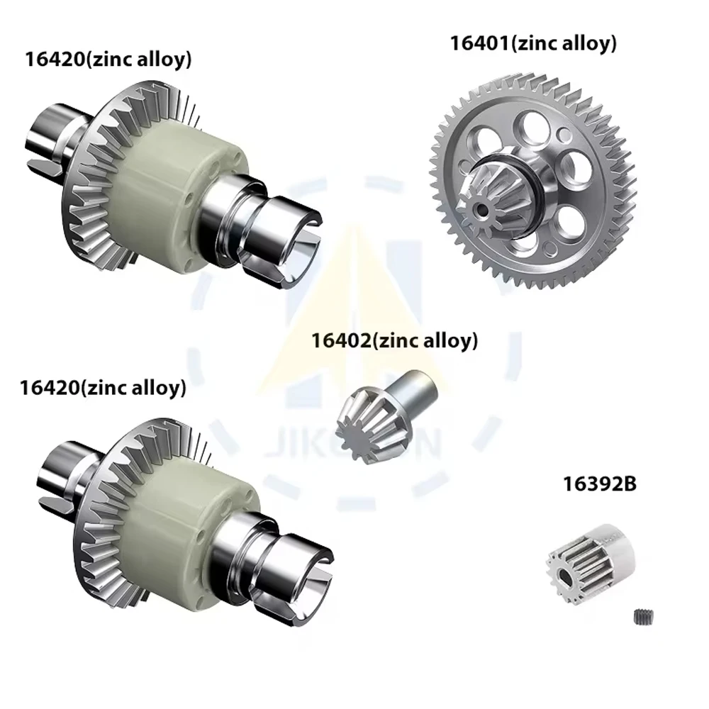 Kit différentiel pour crawler RC WPL B-16 1/16, vue éclatée des pièces de rechange