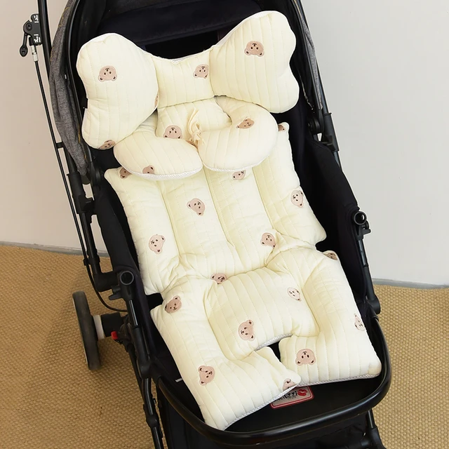 Passeggino sedile fodera protettore cuscino per auto in cotone neonato  cuscino per neonato supporto per collo carrello tappetino tress Mat  accessori per carrozzina - AliExpress
