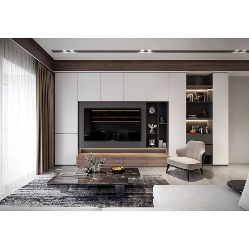 

custom，China Factory Direct Sale Plywood Customized Modern Wall Tv Cabinet Modern