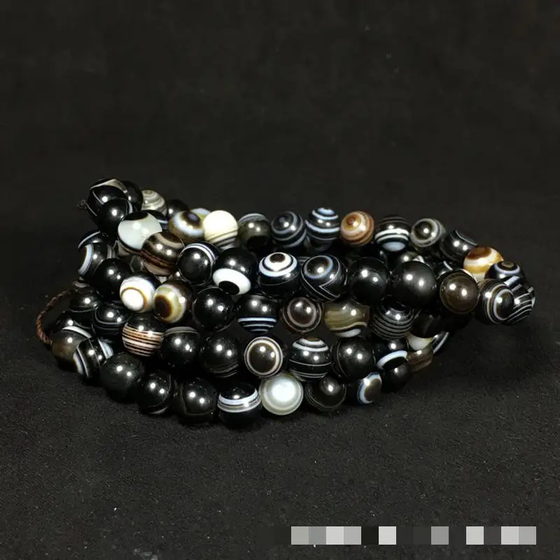 

Tibet Dzi Agate Sky Eye Beads 108 Mala Bracelet Men Women Tibetan Buddhism Feng Shui Amulet Jades Stone Multilayer Bracelets