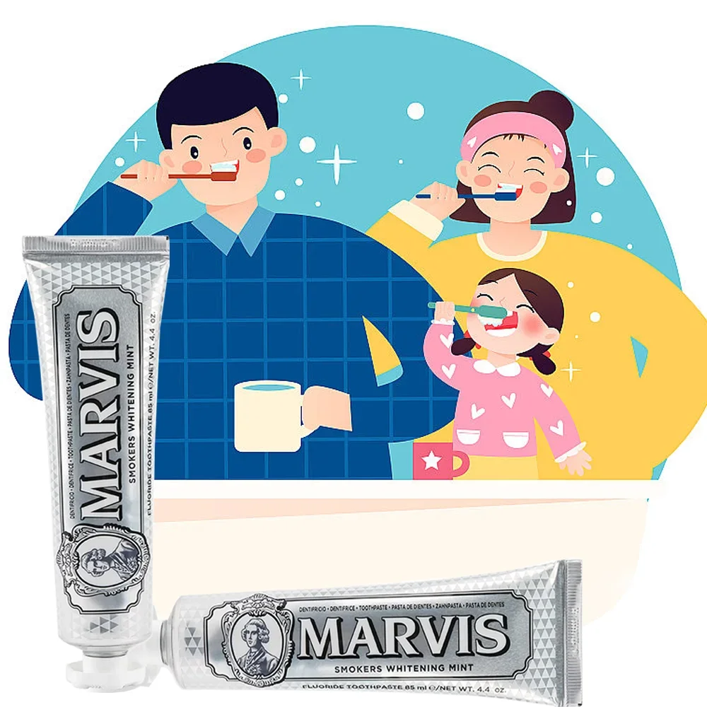 85ml Italy Original Marvis Toothpaste Whitening Mint Freshen Breath Remove Smoke Stains Toothpaste Teeth Whitening