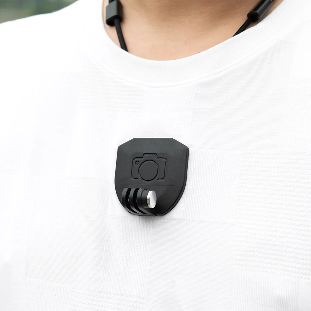 Magnetic Chest Mount Adjustable Neck Lanyard For GoPro Hero 13 12 11 10 Insta360 SJCAM AKASO DJI Osmo Action Camera Accessories