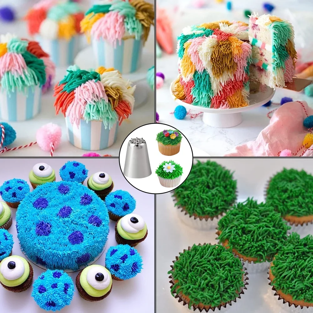 33pcs Russian Tulip Frosting Piping Nozzle Pastry Cream Tip Stainless Steel Nozzle Set Candy Decorating Utensils Baking CakeTool cake decorating tip set baking supplies cake icing nozzles baking nozzle set cake decorating nozzle set