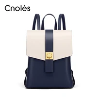 Cnoles Women Commuter Shoulder Bag Simplicity Versatile Backpack Leather Teenage Girls Fashion School Bags Female Shoulder Bags 1