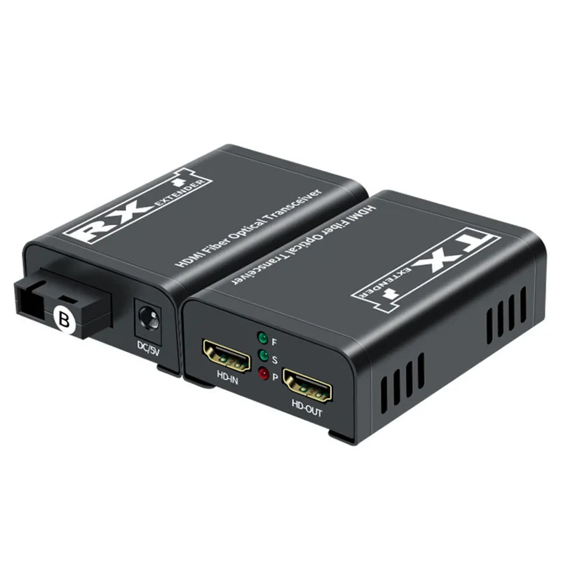 20Km HDMI Fiber Extender Over Single SC Fiber Optical Cable 3km 1080P HDMI To Fi
