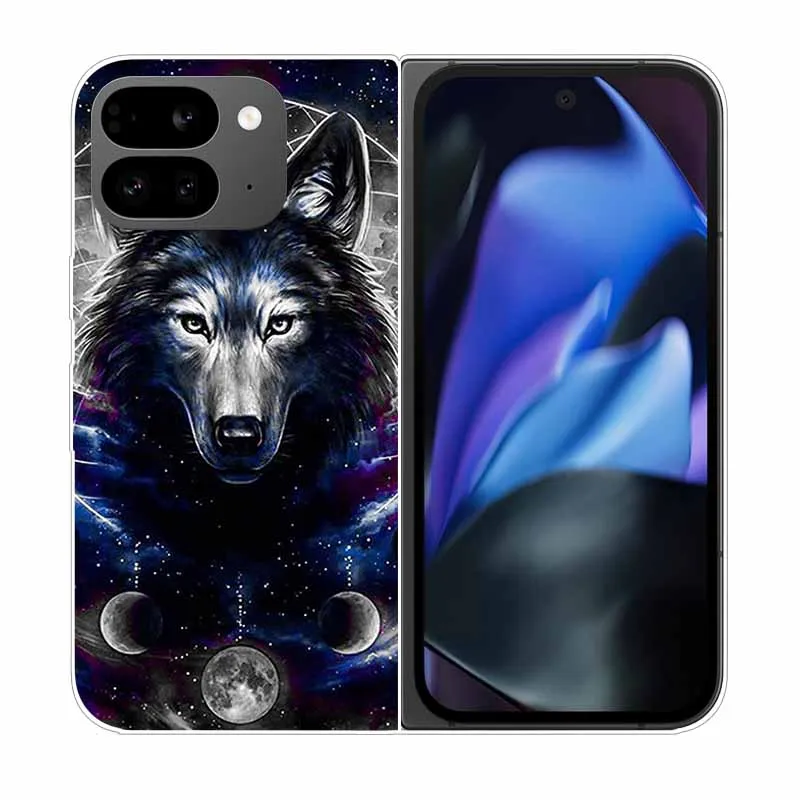 Clear Hard PC Back Cover with Cartoon Design