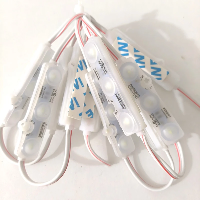 DC12V LED Module 5730 3LED 1.5W Super Bright Advertising Design LED Module Lamp Waterproof Signboard Backlight