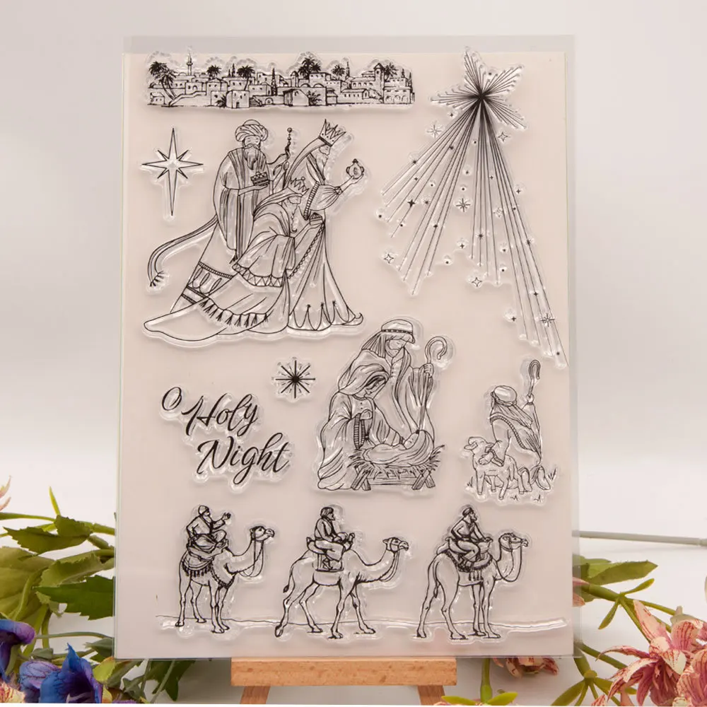 

Transparent Stamps Christmas character Rubber Silicone Seal for DIY Scrapbooking Card Making Album Decoroation Crafts