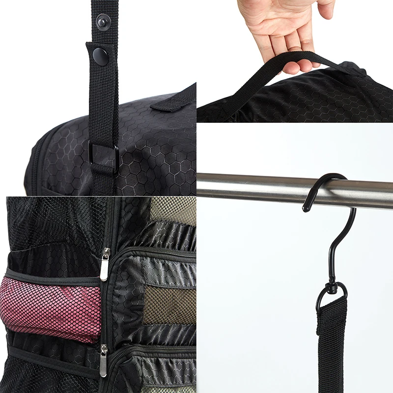 Organizer per Valigie, Organizzatore da Viaggio ad Alta Capacità, Scaffale Appendibile, Cubo per Imballaggio, Borse Pieghevoli per Armadio - immagine 5