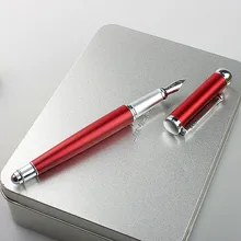 

Picasso Pimio wine red silver clip Fountain Pen Metal 0.5mm Nib Ink Pen Gift Option Business Pen