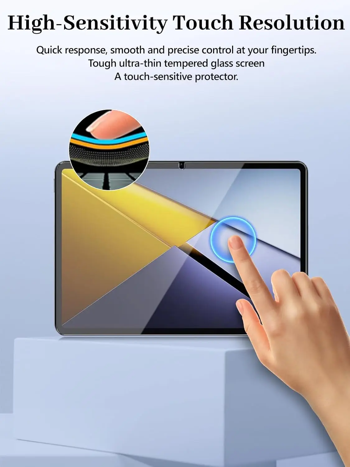 Premium 9H Tempered Glass Screen Protector - 9.7 Inch Bubble Free, Explosion Proof, Clear Protective Film