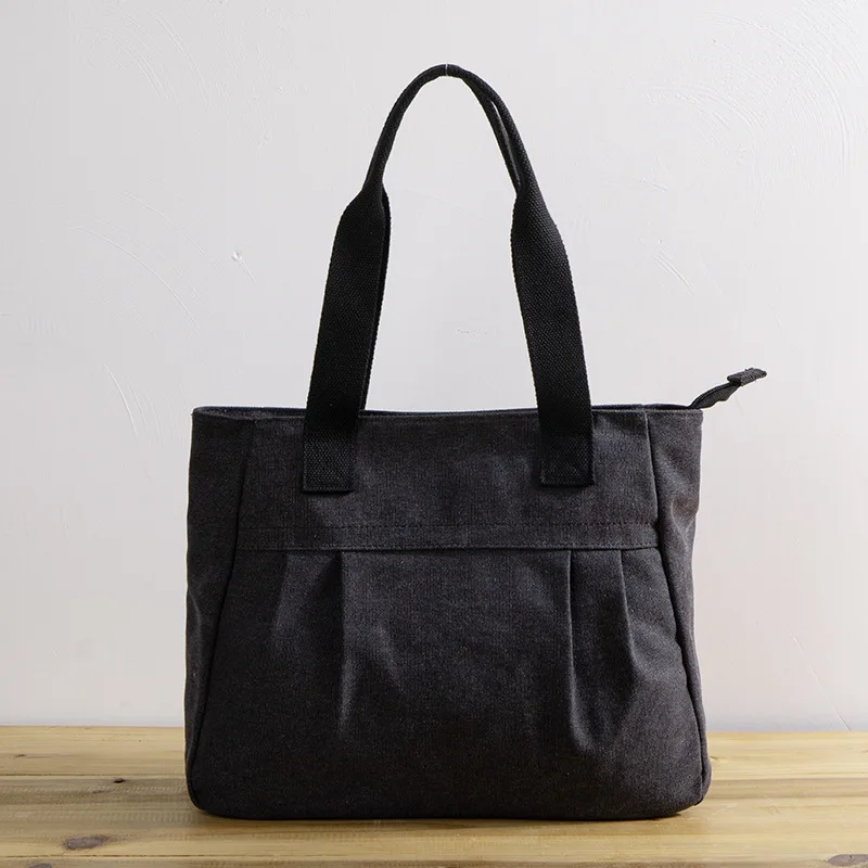 Women's Canvas Bag Casual Large Capacity Shoulder Bags for Female Simple Designer Travel Shopping Bag Ladies Handbag Women Totes