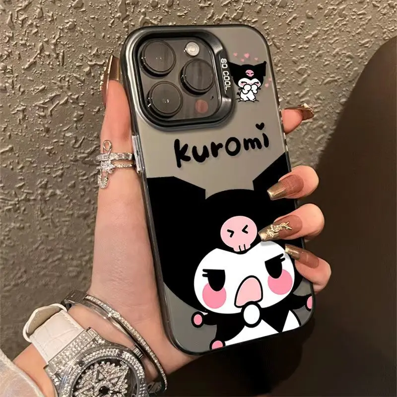 

Sanrio Kuromi HelloKitty Case For Iphone 15 14 13 11 12 Pro Max XR XS Y2k Anti-fall Premium All-Inclusive Protective Phone Case