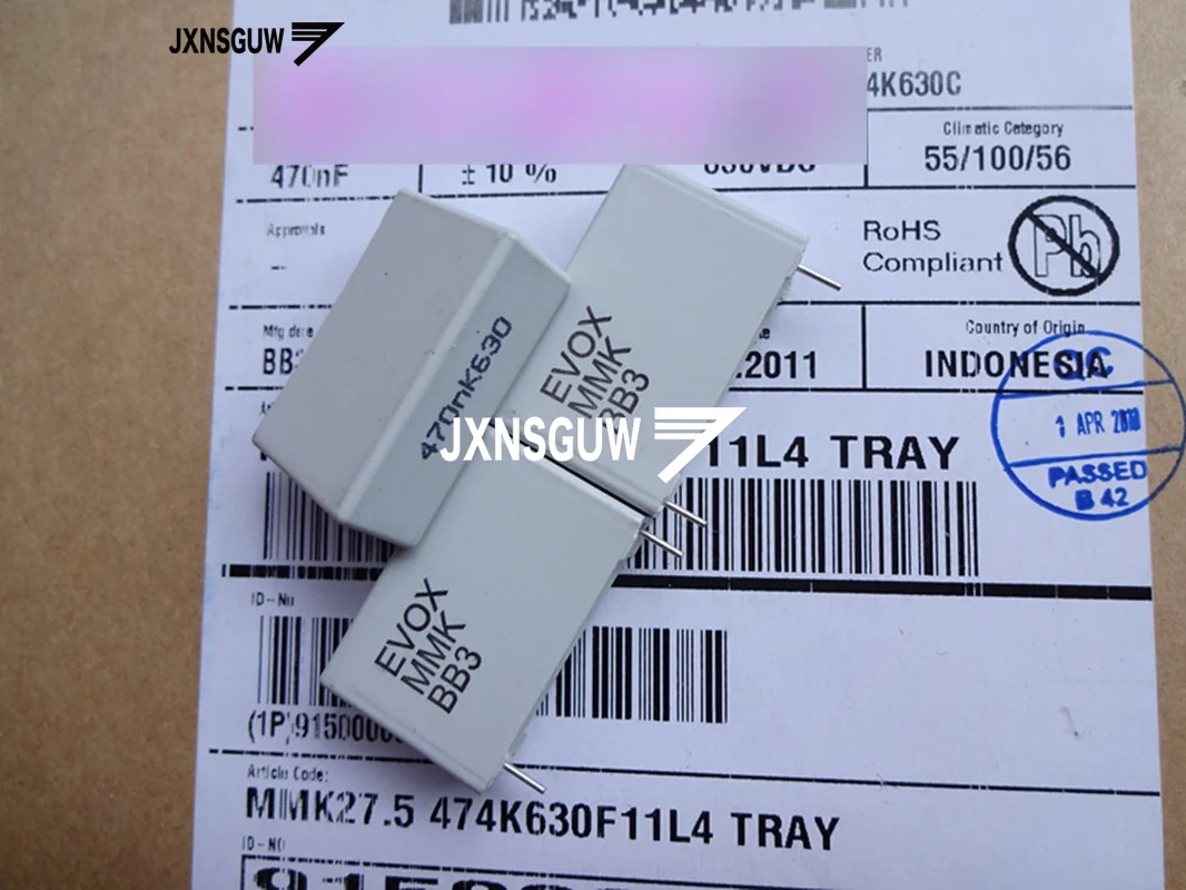 10 Pz Nuovo Originale Evox Rifa Mmk27.5 0.47Uf 630V P27.5Mm 474/630V Condensatore A Pellicola Mmk 0.47Uf 630Vdv 470N 474
