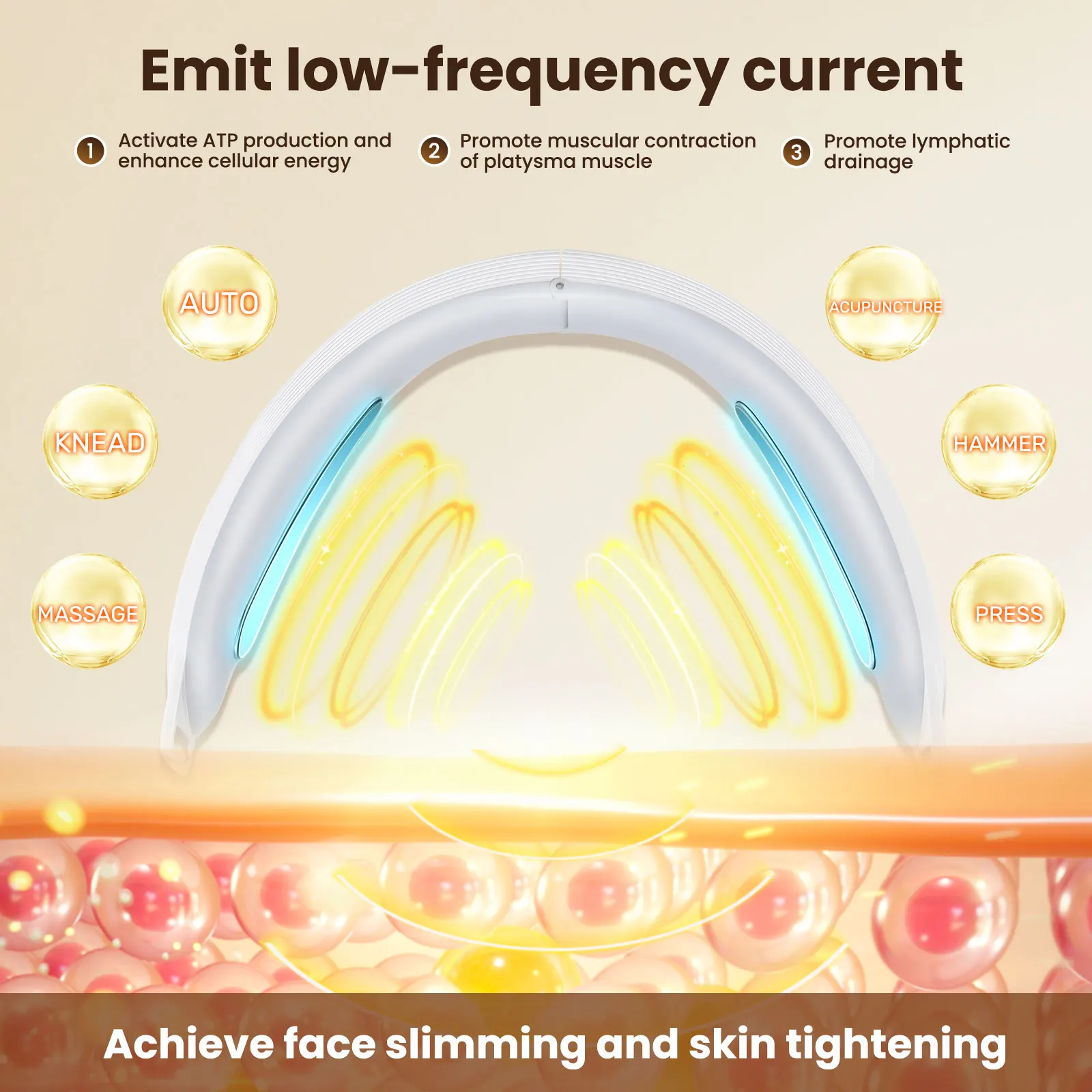 EMS Microcurrent Face Lifting Massager V Line Facial Slimming Machine Lift Up Tape Double Chin Remoer Skin Tightening Beauty