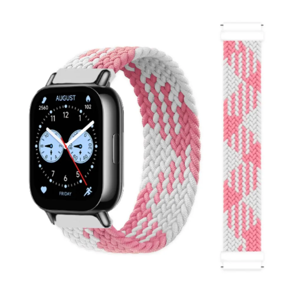 Braided Solo Loop Bracelet Strap for Smartwatch - Compatible with Various Models