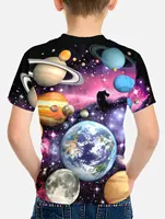 T-shirt for a Boy Children Clothing Space Korean Children's Clothes 2024 Kids Spring Clothes Top Shirts T-shirty Tops Child Boys 2